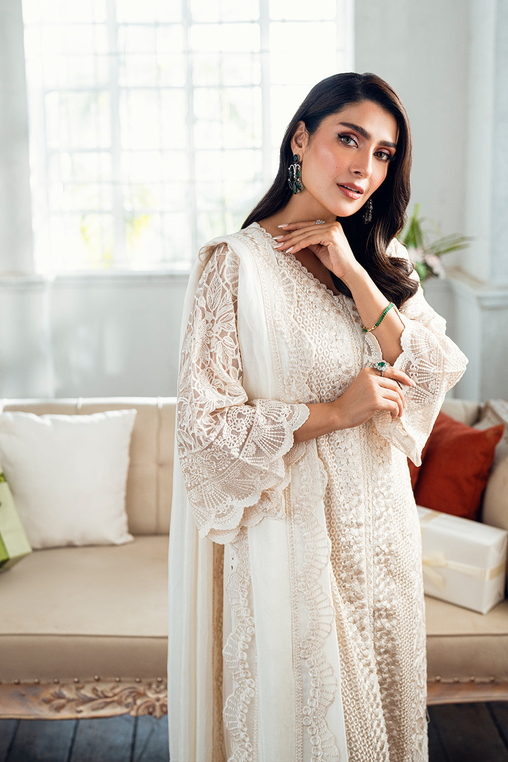 Azure Luxe'25 Embroidered Chiffon Unstitched 3pcs