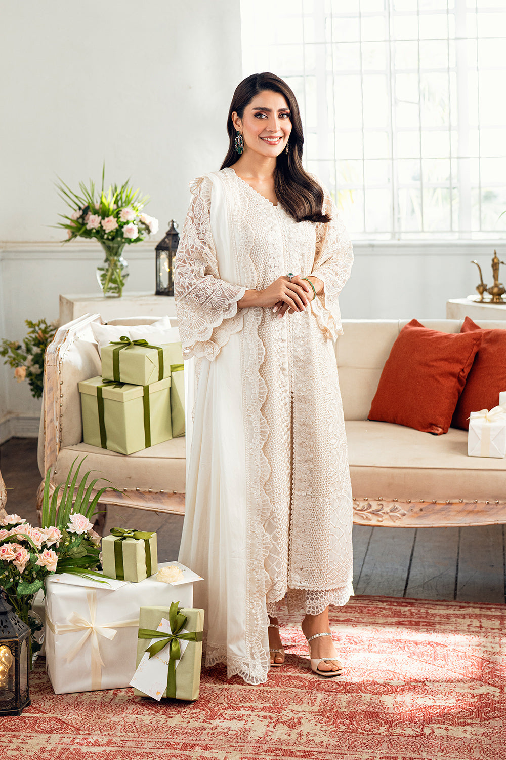 Azure Luxe'25 Embroidered Chiffon Unstitched 3pcs