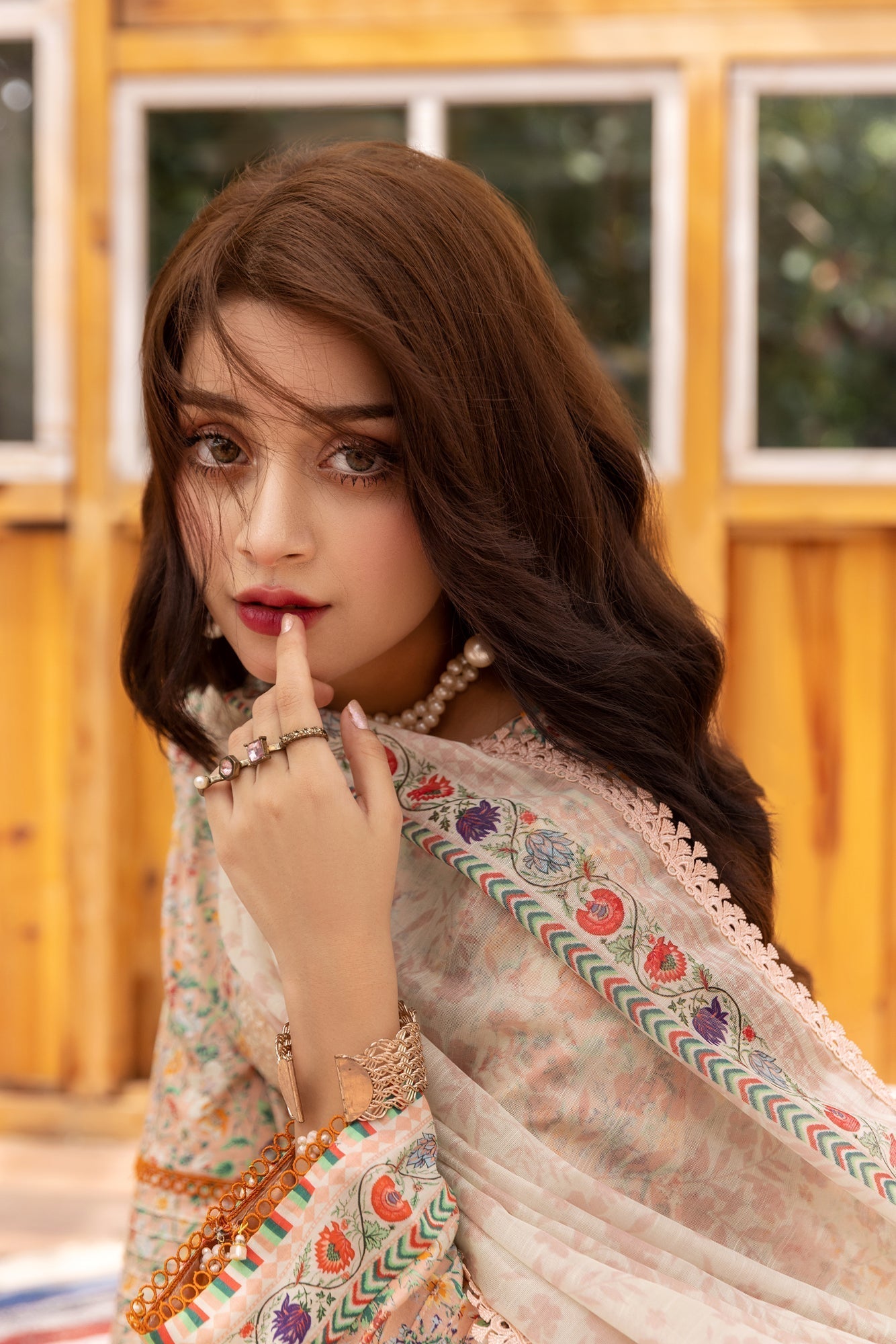 Eid Festive Lawn VOL-01 Heavy EMB. Unstitched 3pcs - Jotey