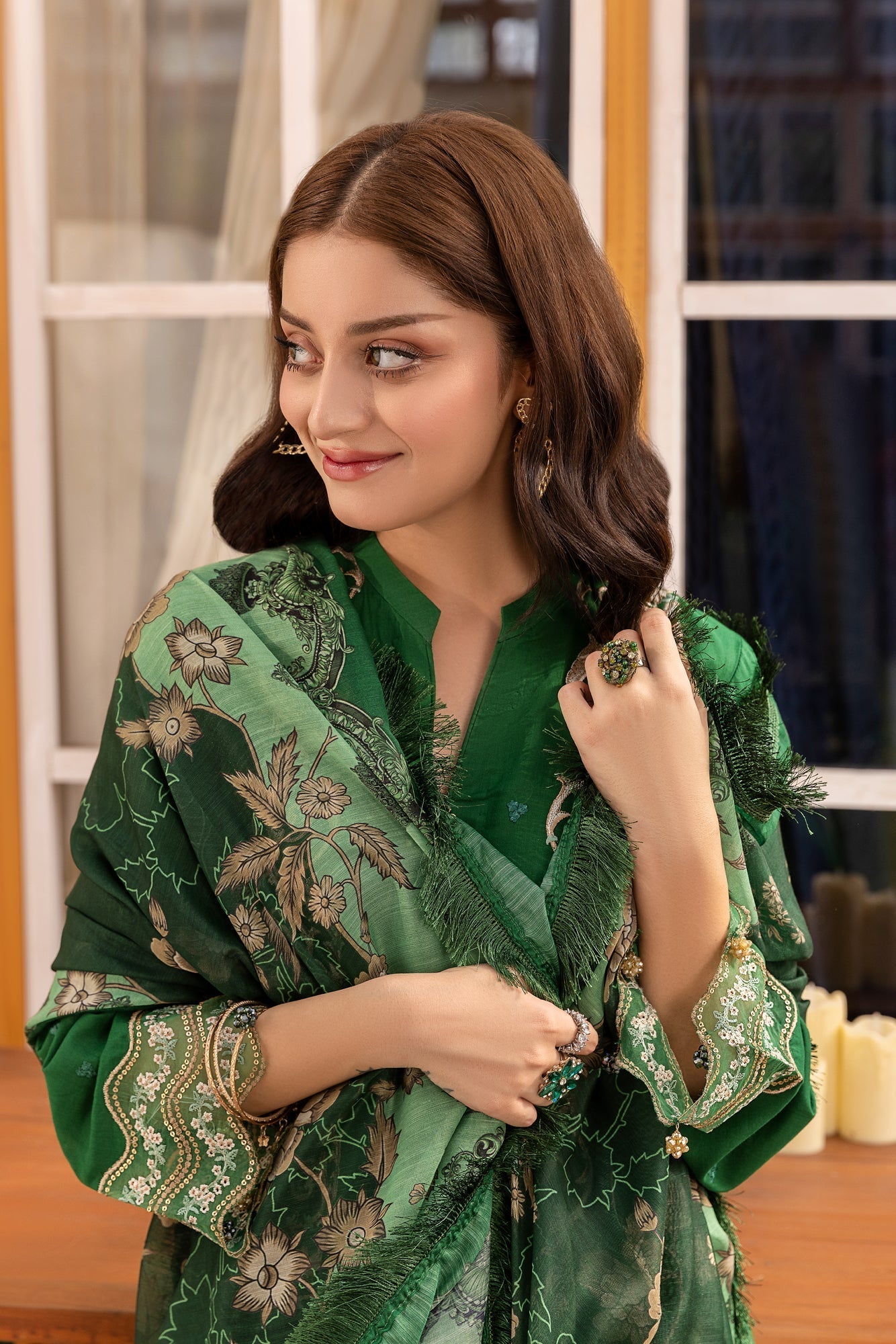 Eid Festive Lawn VOL-01 Heavy EMB. Unstitched 3pcs - Jotey