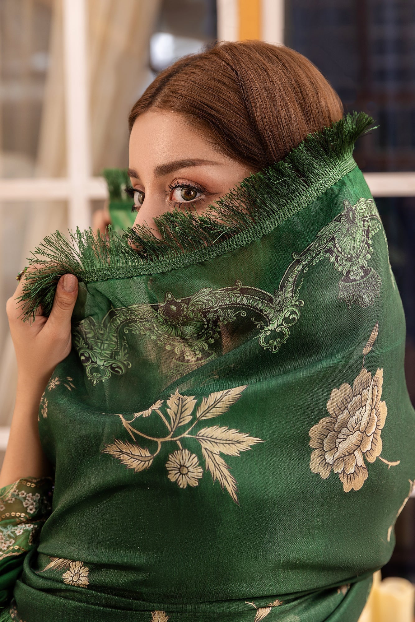 Eid Festive Lawn VOL-01 Heavy EMB. Unstitched 3pcs - Jotey