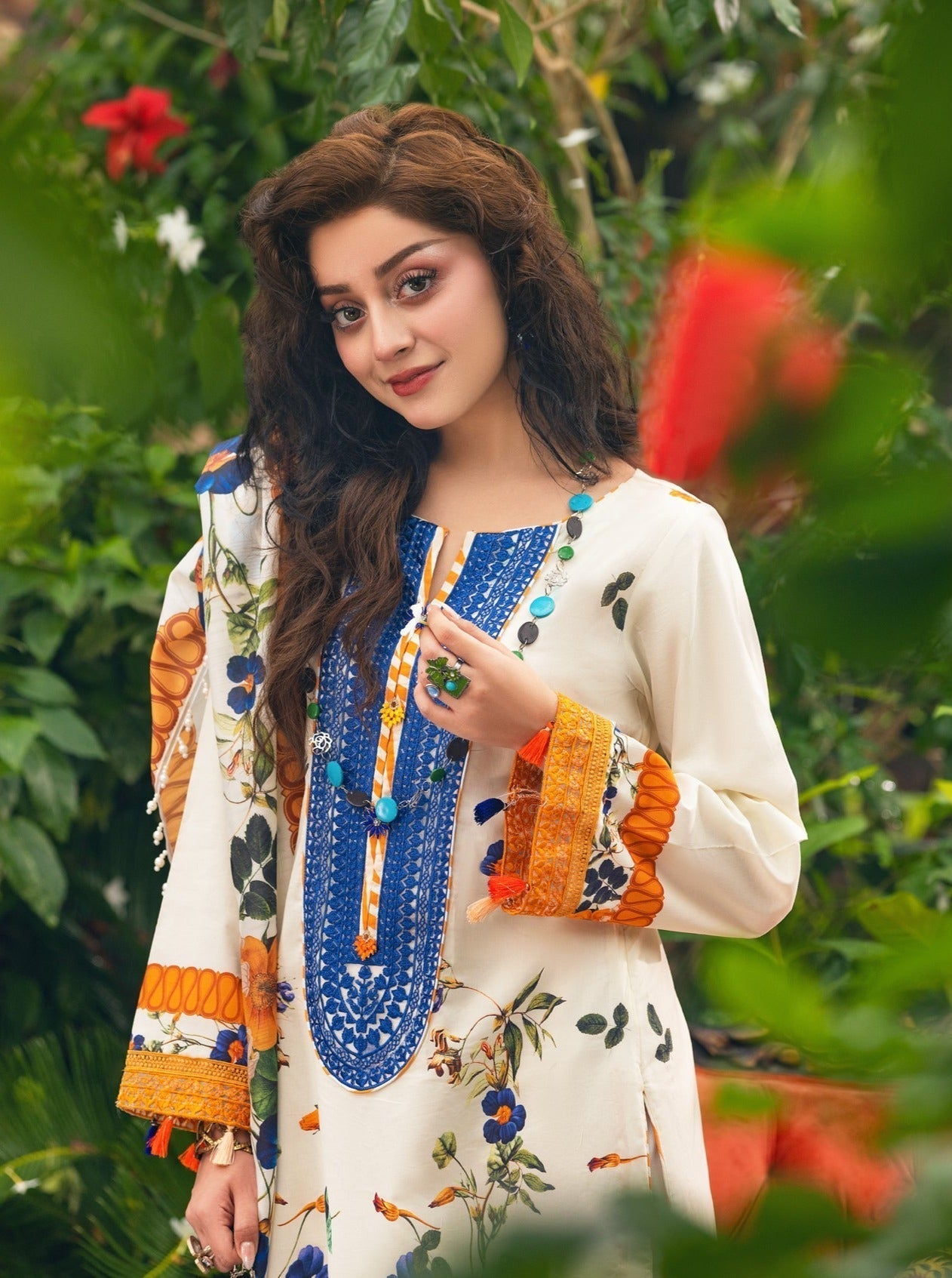 Eid Festive Lawn VOL-02 Heavy EMB. Unstitched 3pcs - Jotey