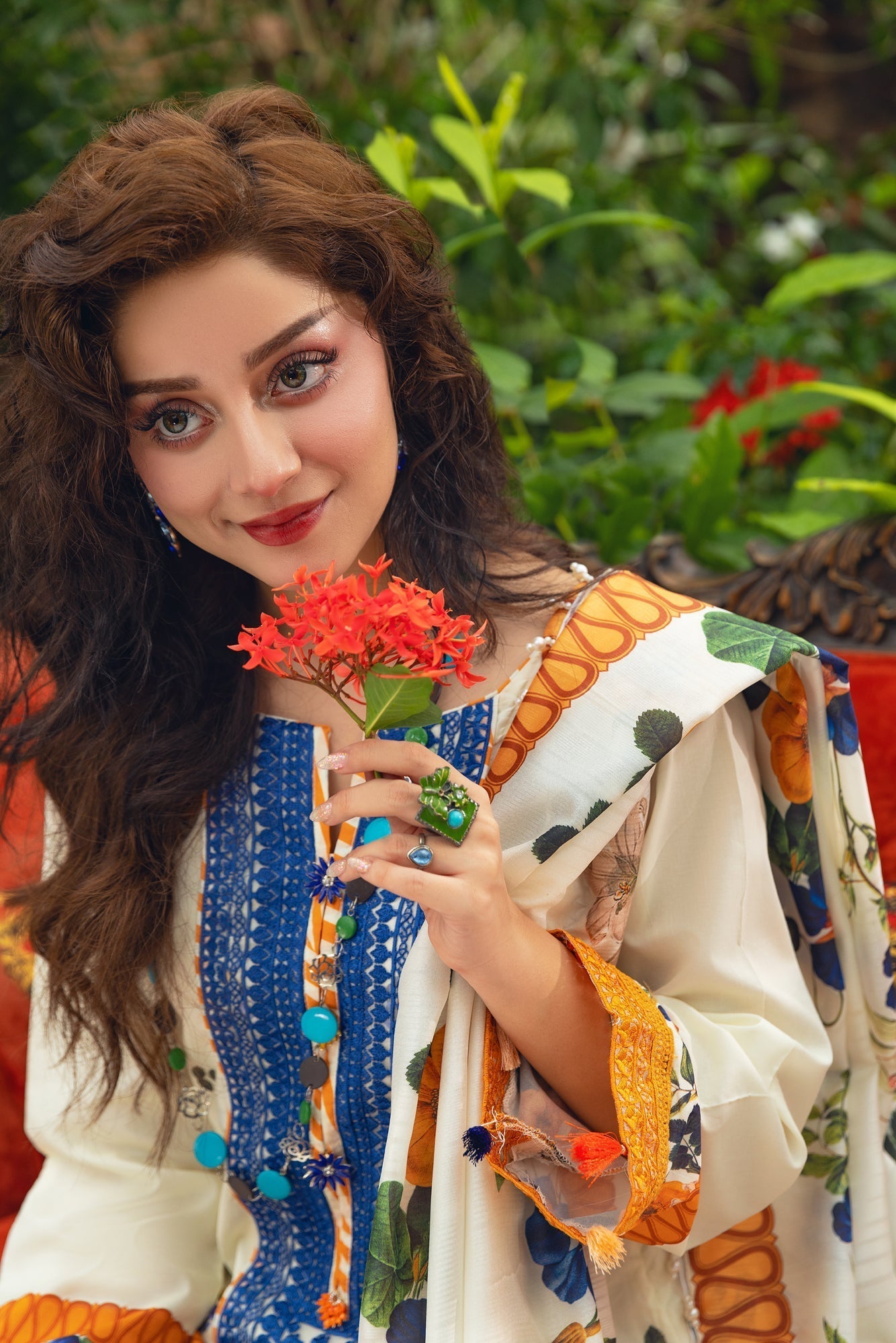 Eid Festive Lawn VOL-02 Heavy EMB. Unstitched 3pcs - Jotey