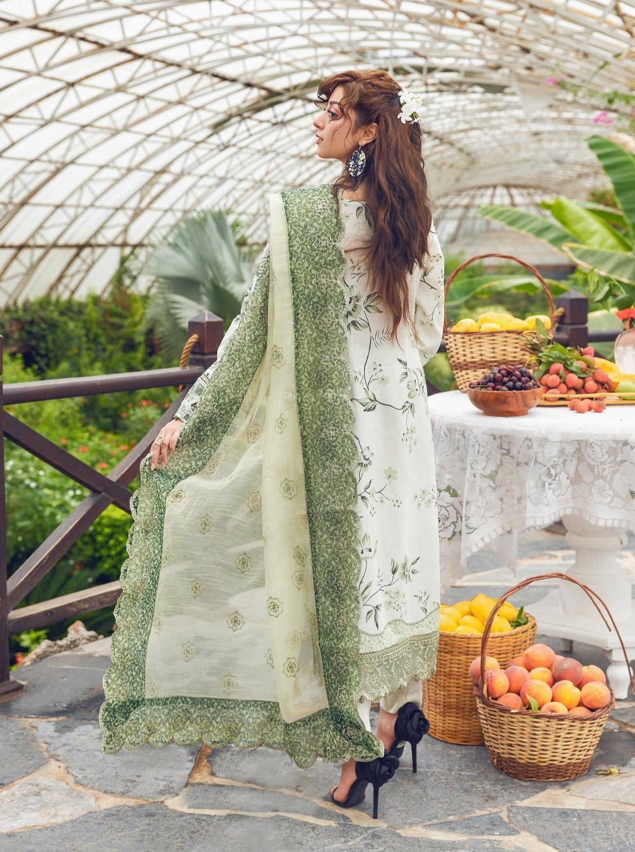 Eid Festive Lawn VOL-02 Heavy EMB. Unstitched 3pcs - Jotey