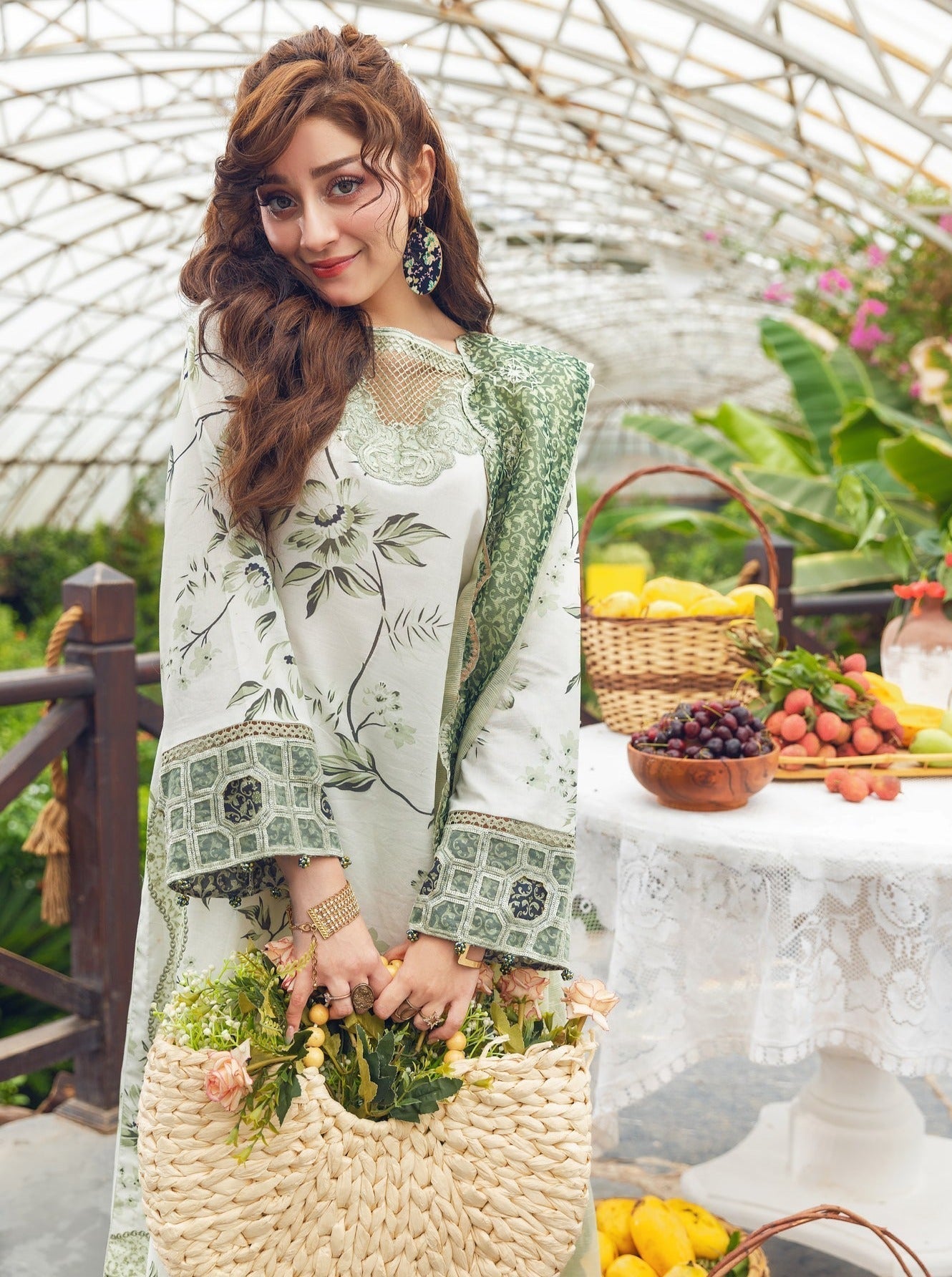 Eid Festive Lawn VOL-02 Heavy EMB. Unstitched 3pcs - Jotey