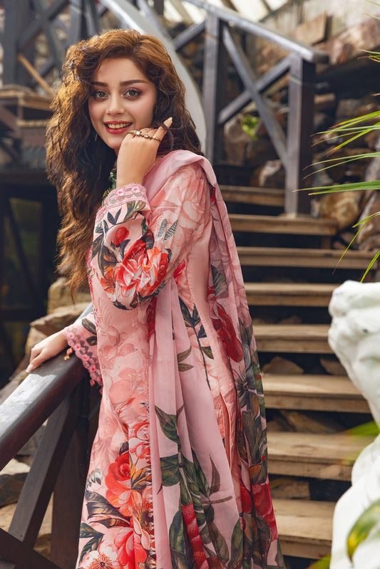 Eid Festive Lawn VOL-02 Heavy EMB. Unstitched 3pcs - Jotey