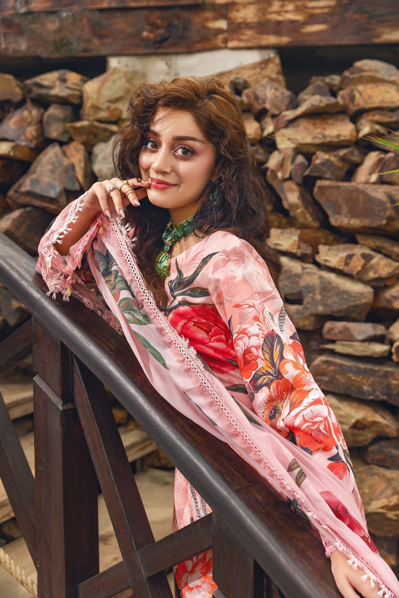 Eid Festive Lawn VOL-02 Heavy EMB. Unstitched 3pcs - Jotey