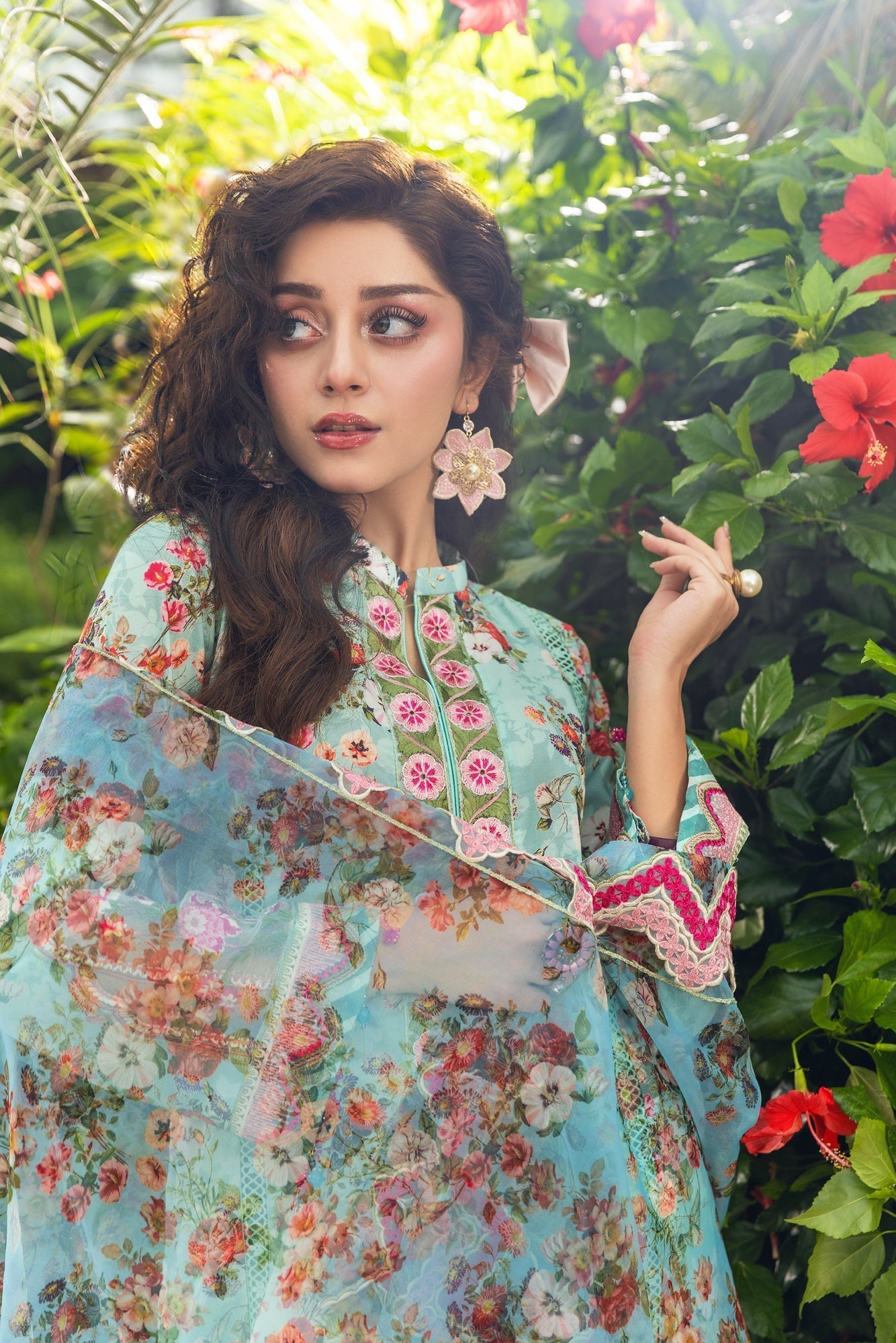 Eid Festive Lawn VOL-02 Heavy EMB. Unstitched 3pcs - Jotey