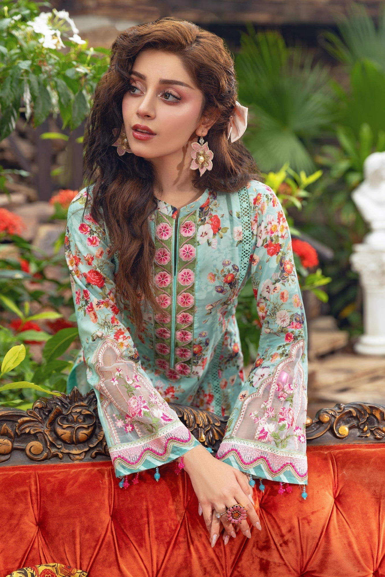 Eid Festive Lawn VOL-02 Heavy EMB. Unstitched 3pcs - Jotey
