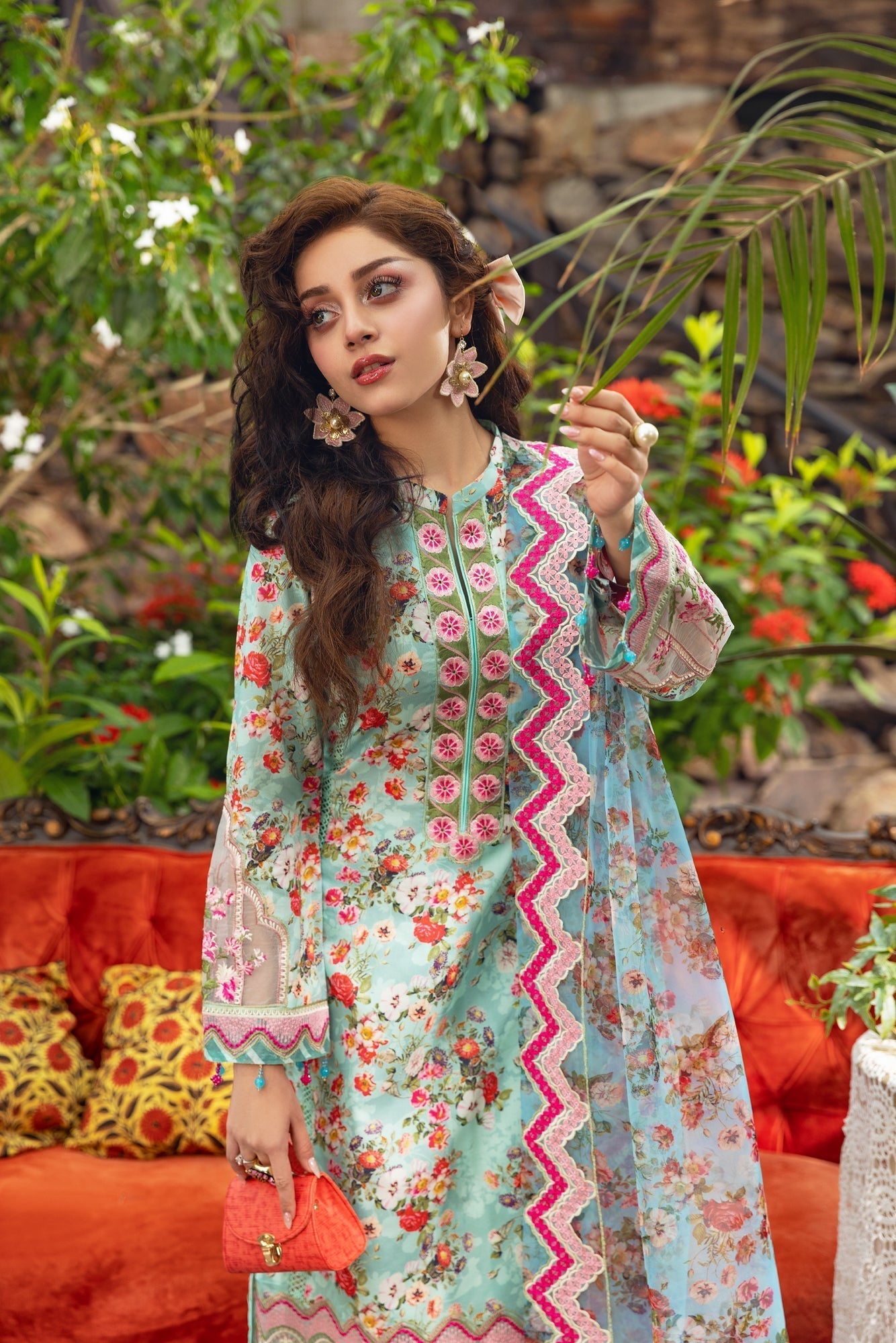 Eid Festive Lawn VOL-02 Heavy EMB. Unstitched 3pcs - Jotey