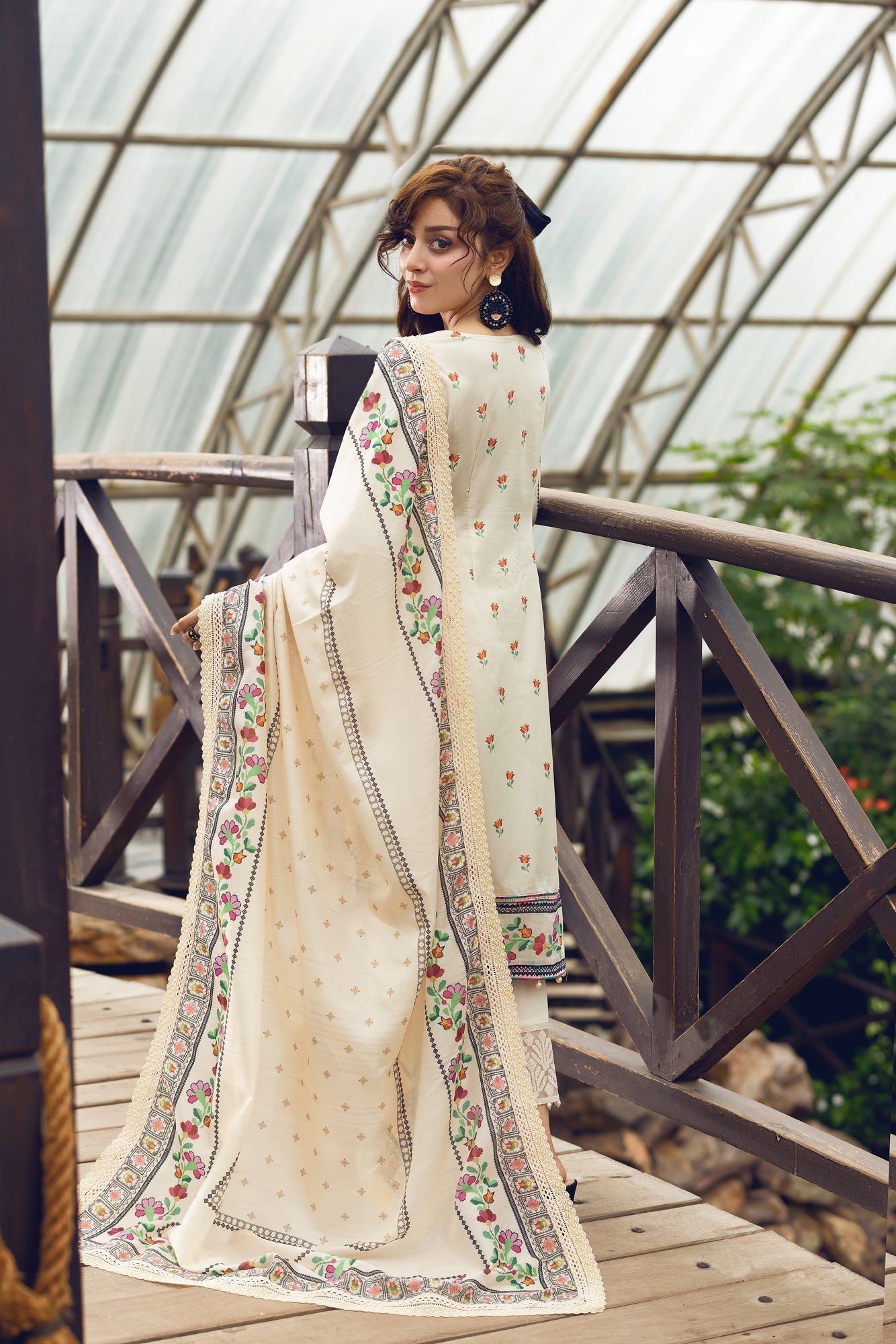 Eid Festive Lawn VOL-02 Heavy EMB. Unstitched 3pcs - Jotey