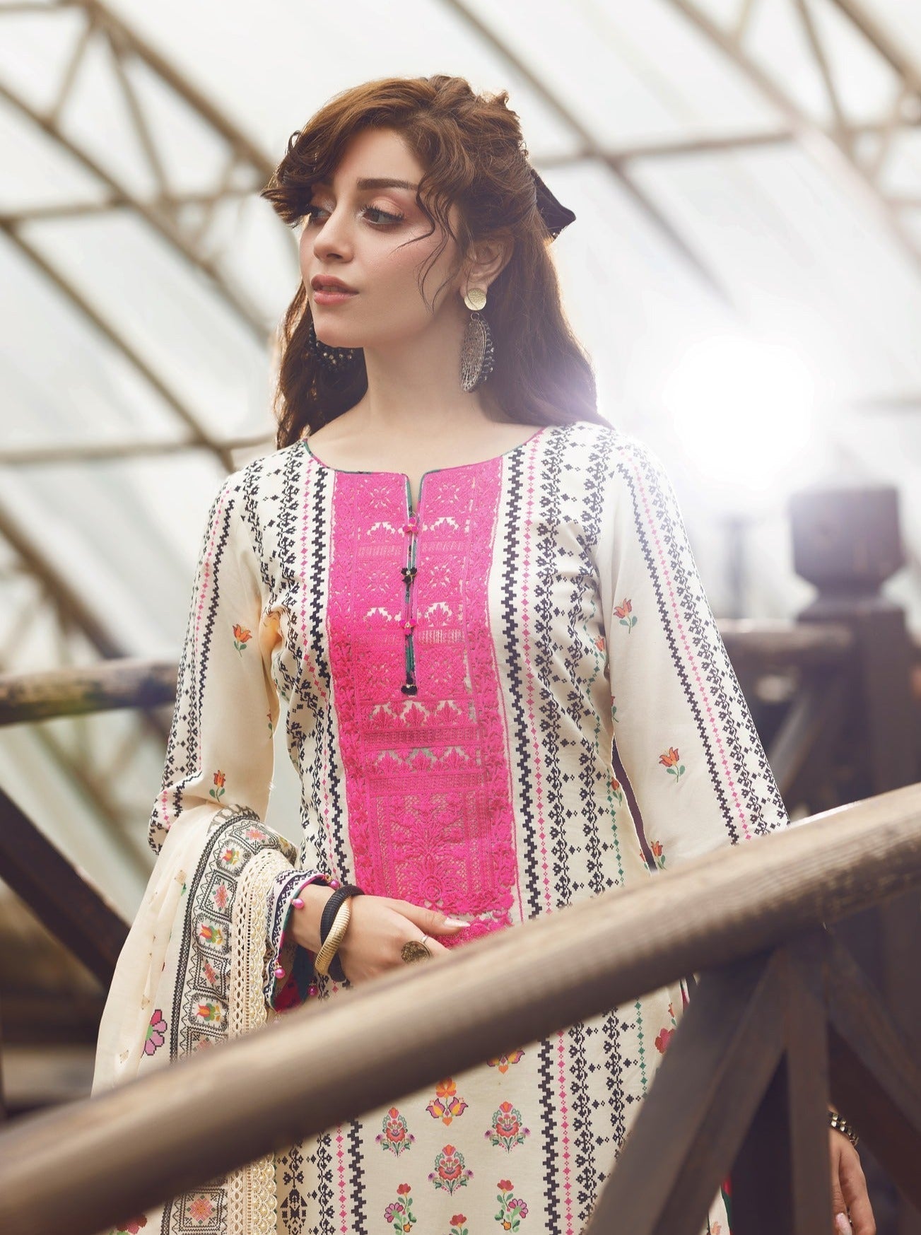 Eid Festive Lawn VOL-02 Heavy EMB. Unstitched 3pcs - Jotey