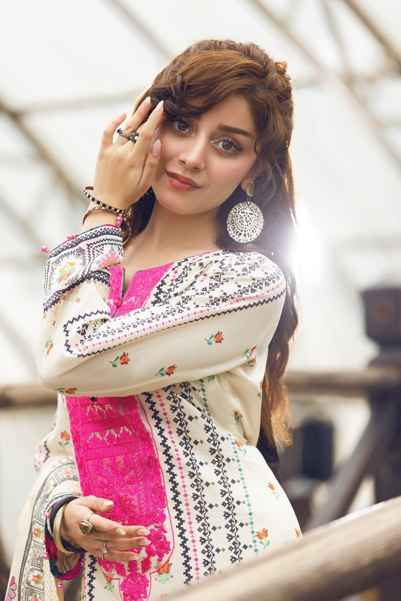 Eid Festive Lawn VOL-02 Heavy EMB. Unstitched 3pcs - Jotey