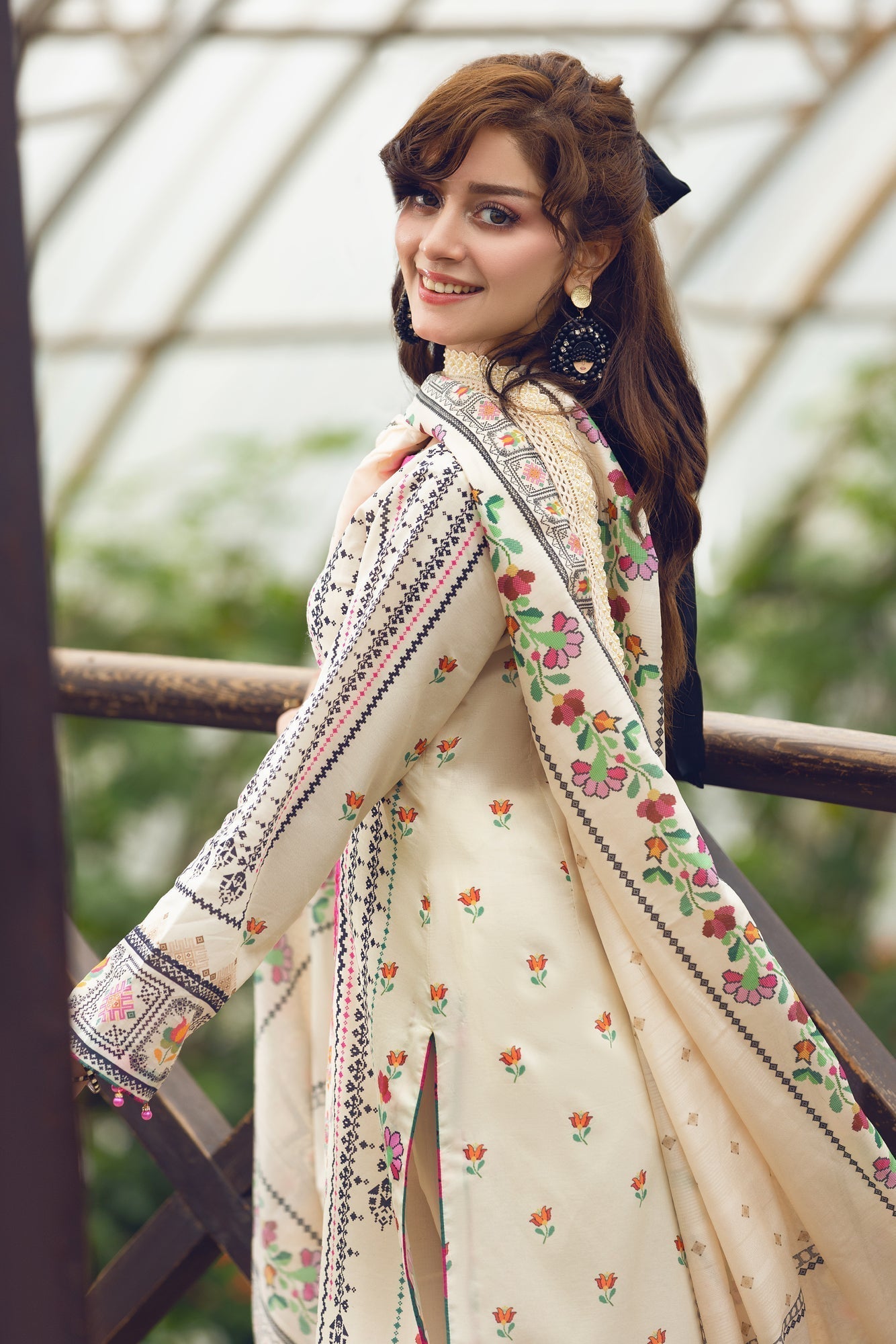 Eid Festive Lawn VOL-02 Heavy EMB. Unstitched 3pcs - Jotey