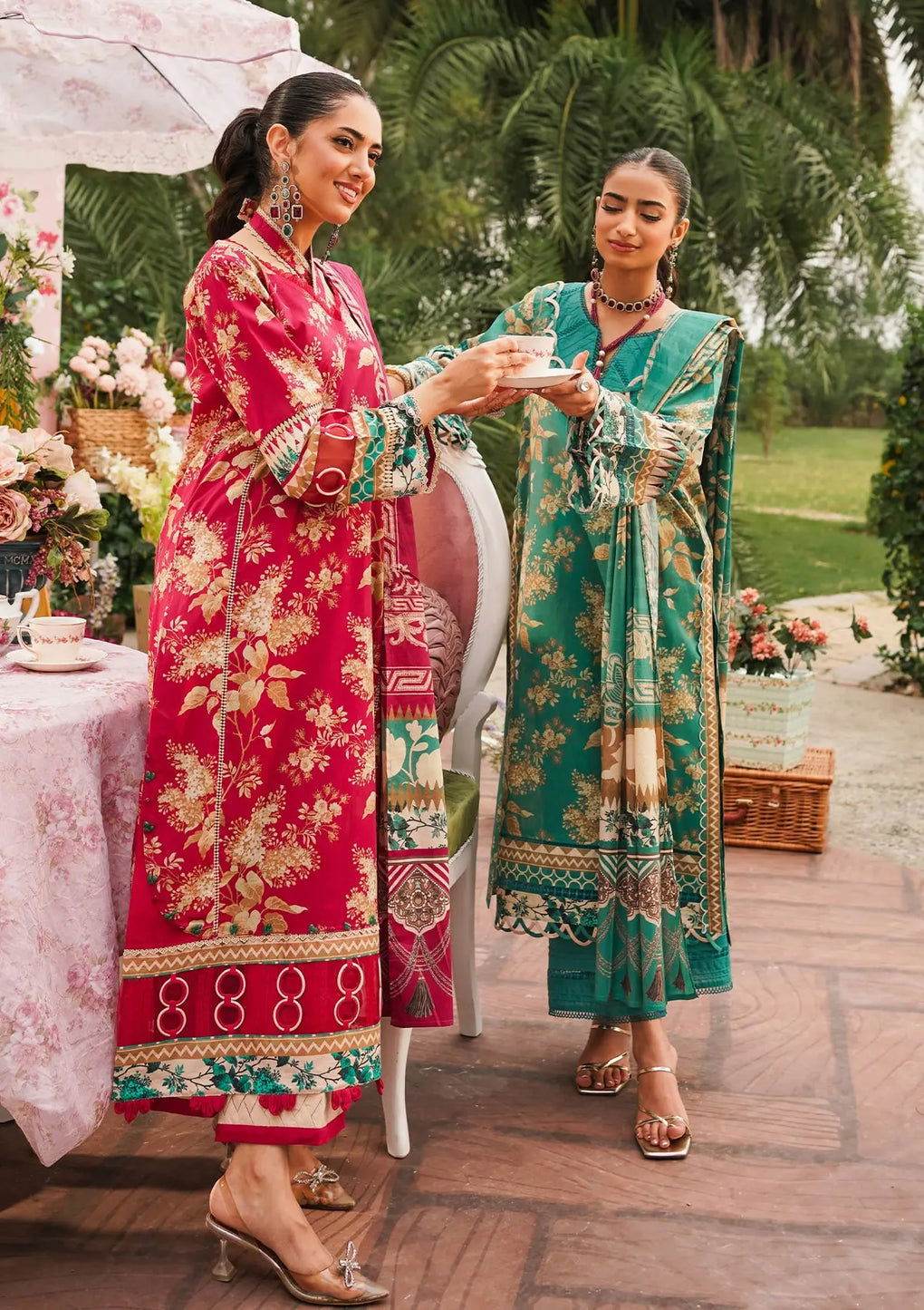 Elaf Printed Lawn Unstitched 3pcs - Jotey
