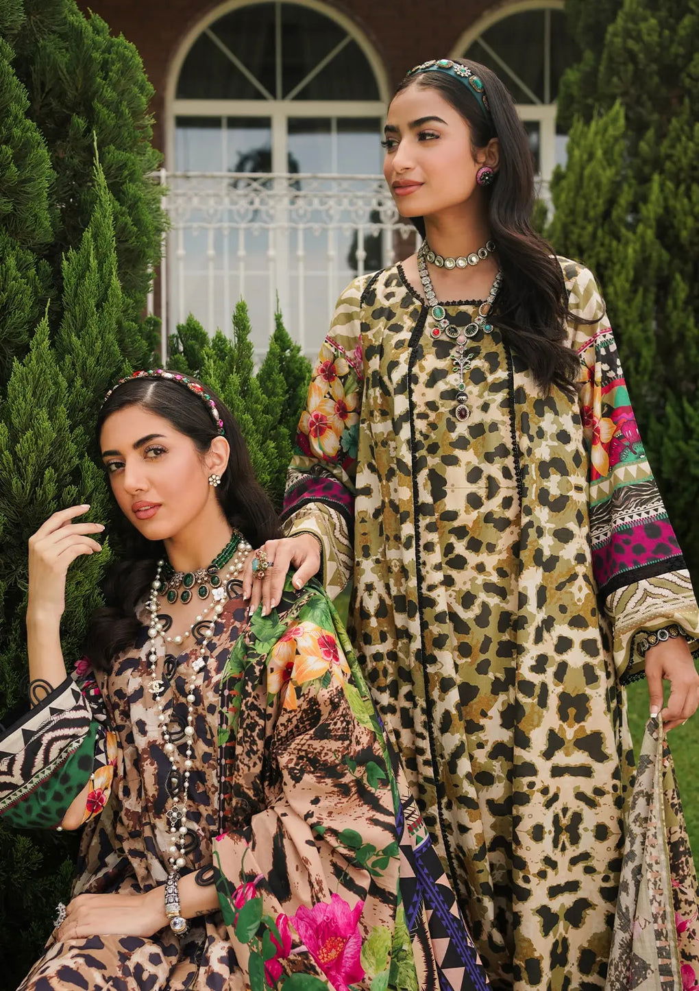 Elaf Printed Lawn Unstitched 3pcs - Jotey