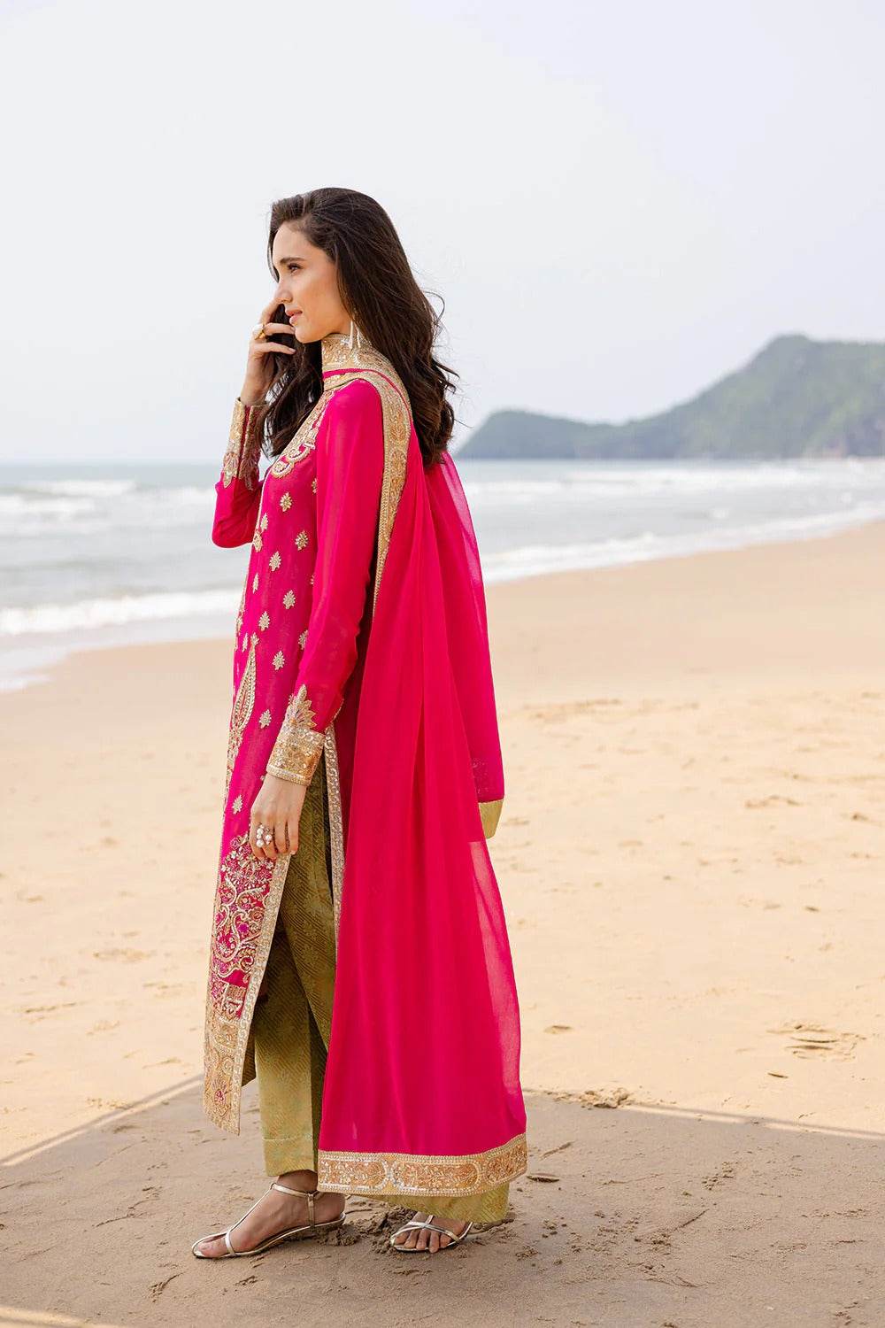 Zyra by Freesia Embroirdered Chiffon Unstitched 3 Piece - Jotey