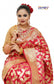 Floral Woven Pure Banarasi Silk Saree in Hot Pink - Jotey