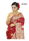 Floral Woven Pure Banarasi Silk Saree in Maroon - Jotey