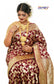 Floral Woven Pure Banarasi Silk Saree in Maroon - Jotey
