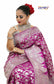 Floral Woven Pure Banarasi Silk Saree in Purple - Jotey