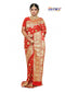 Floral Woven Pure Banarasi Silk Saree in Red - Jotey