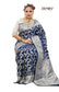 Floral Woven Pure Banarasi Silk Saree in Royal Blue - Jotey