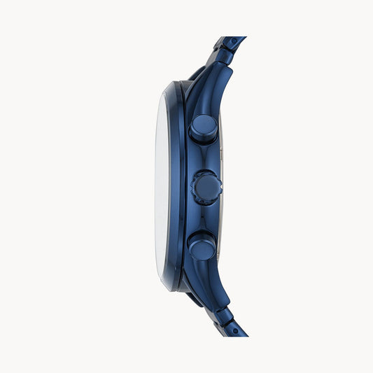 Fossil Fenmore Midsize Multifunction Navy Stainless Steel Watch - Jotey