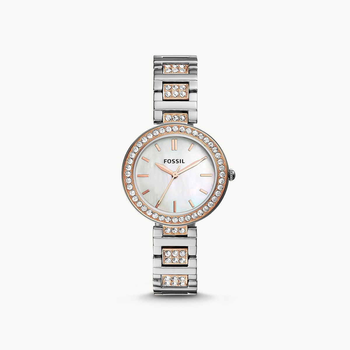 Fossil Karli Three-Hand Two-Tone Stainless Steel Watch - Jotey
