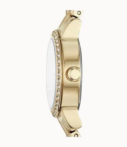 Fossil Shae Mini Three-Hand Gold-Tone Stainless Steel Watch - Jotey