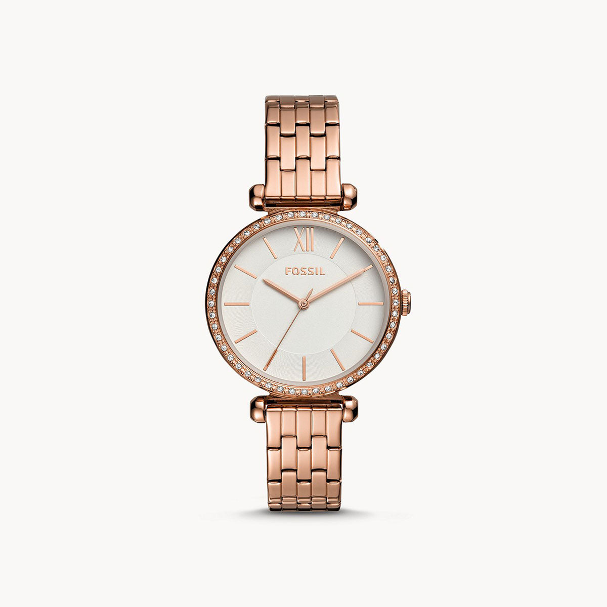 Fossil Tillie Three-Hand Rose Gold-Tone Stainless Steel Watch - Jotey