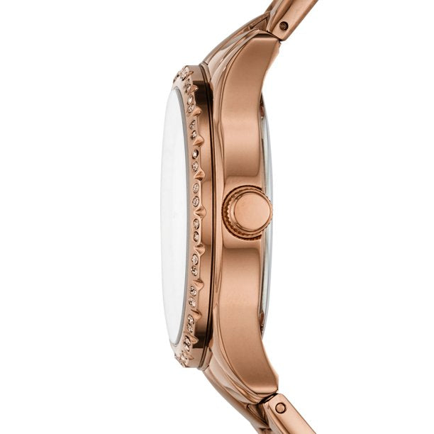 Fossil Women's Adalyn Three-Hand Rose Gold-Tone Stainless Steel Watch - Jotey