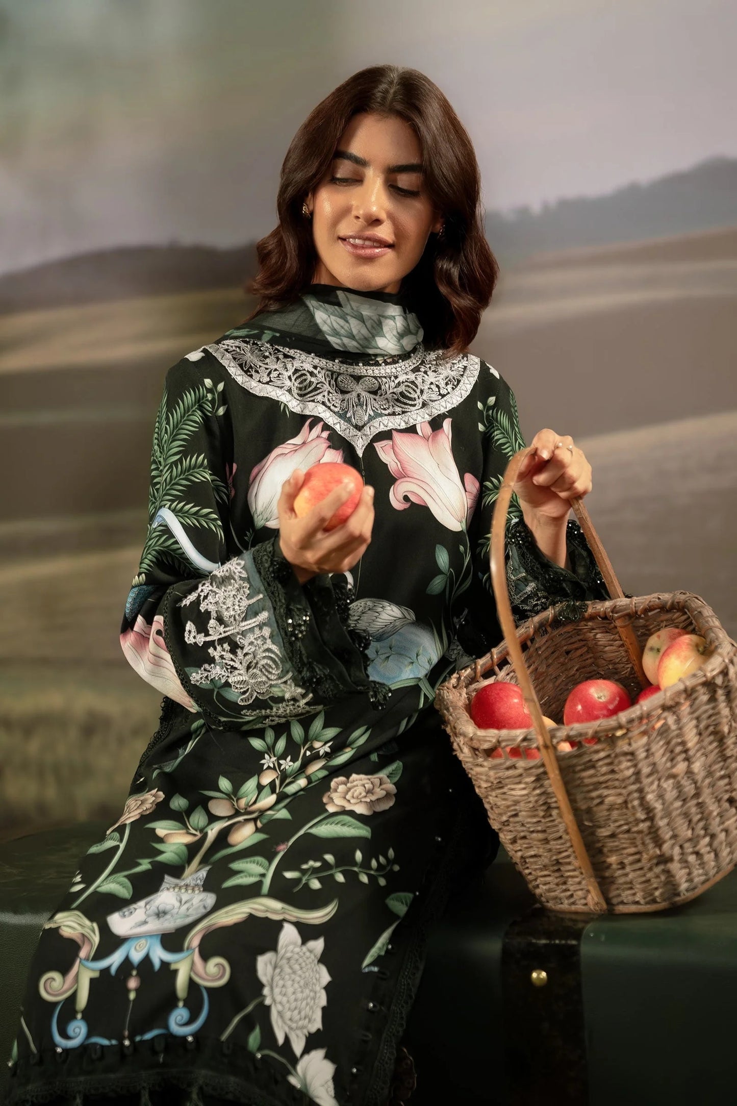 M. Basics By Maria B. Digital Printed & Embroidered Arabic Lawn Unstitched 3 Piece