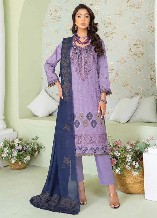 Ghazal By Riaz Arts Embroidered Lawn Unstitched 3pcs