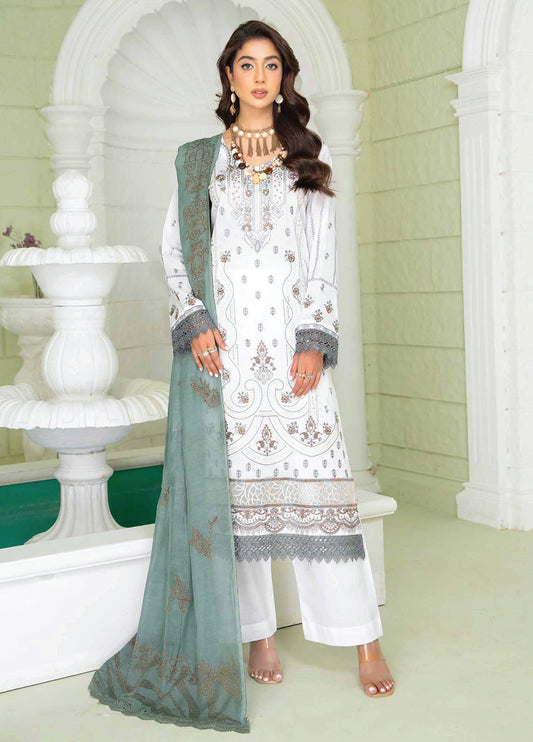 Ghazal By Riaz Arts Embroidered Lawn Unstitched 3pcs
