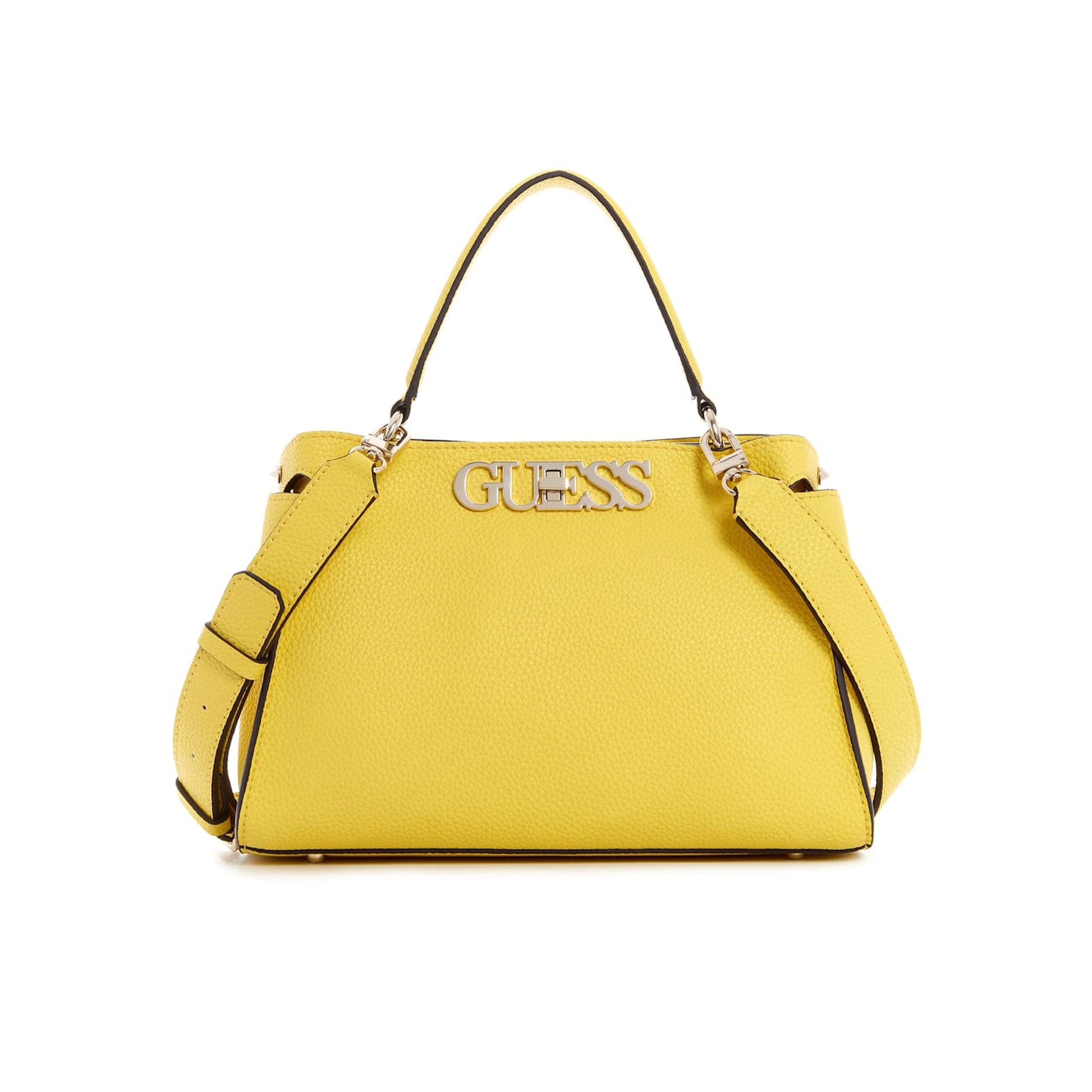 Guess Uptown Chic Turnlock Satchel Bag Jotey