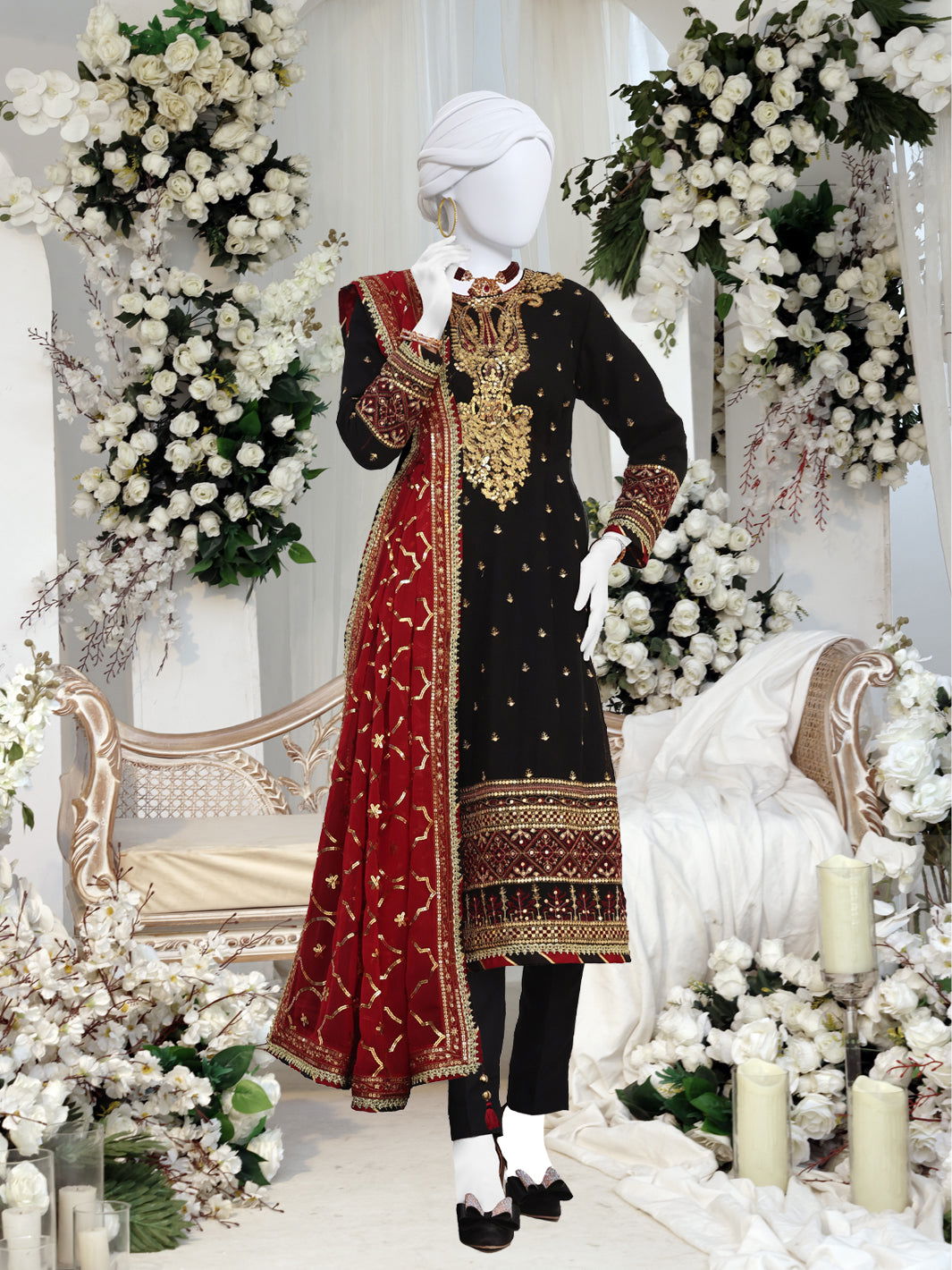 Gul-E-Posh By Panjnad Embroidered Chiffon Unstitched 3 Piece - Jotey