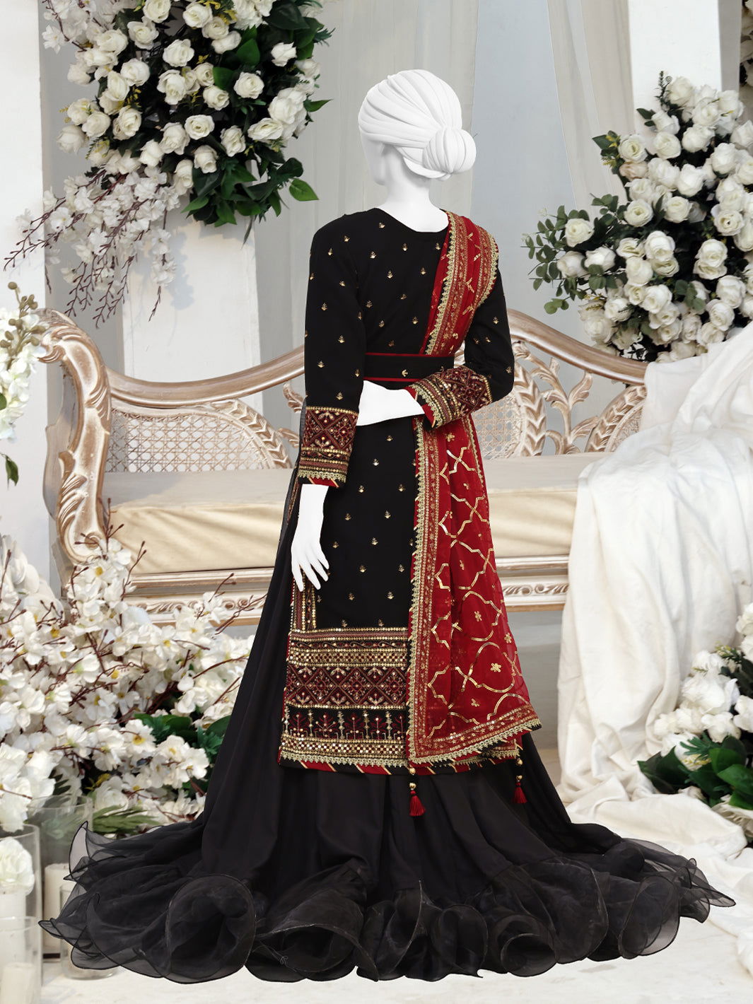 Gul-E-Posh By Panjnad Embroidered Chiffon Unstitched 3 Piece - Jotey