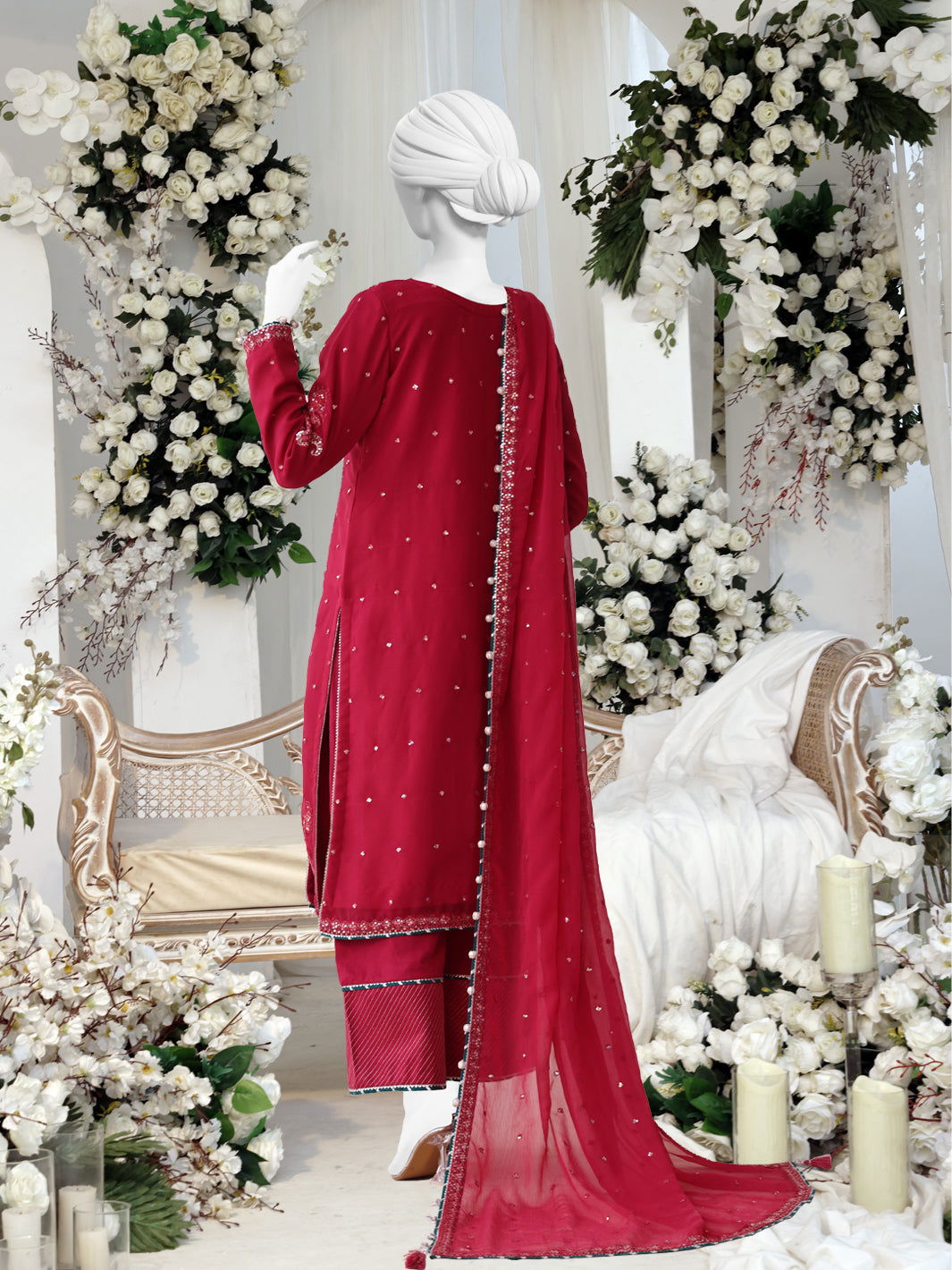 Gul-E-Posh By Panjnad Embroidered Chiffon Unstitched 3 Piece - Jotey