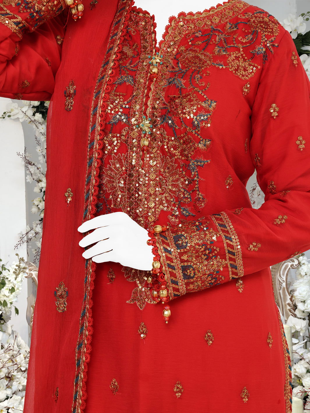 Gul-E-Posh By Panjnad Embroidered Chiffon Unstitched 3 Piece - Jotey