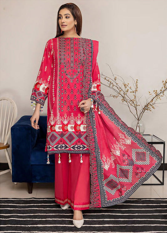 Gulab By Arham Textile 3pcs - Jotey