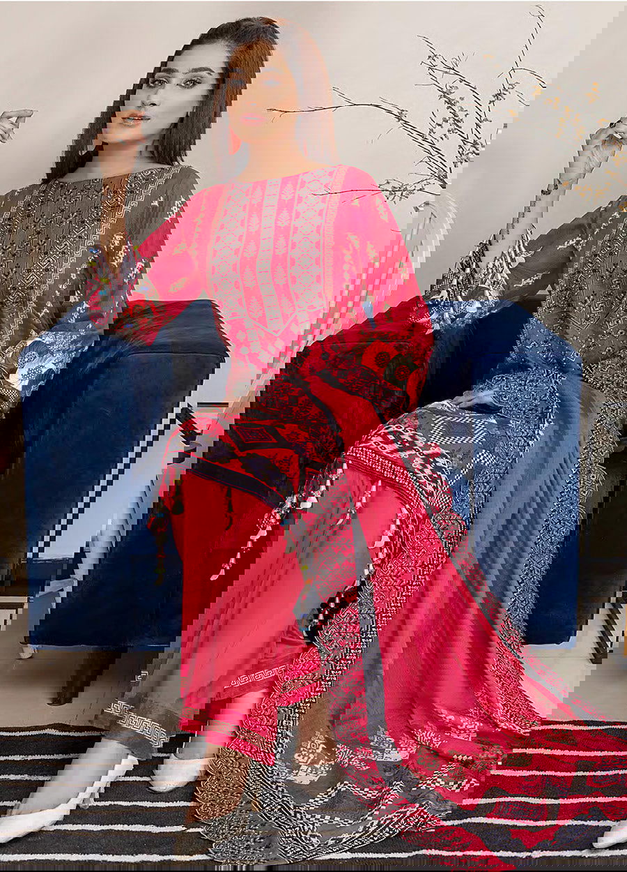 Gulab By Arham Textile 3pcs - Jotey