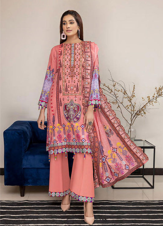 Gulab By Arham Textile 3pcs - Jotey