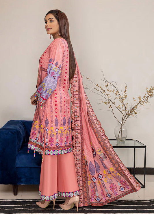 Gulab By Arham Textile 3pcs - Jotey