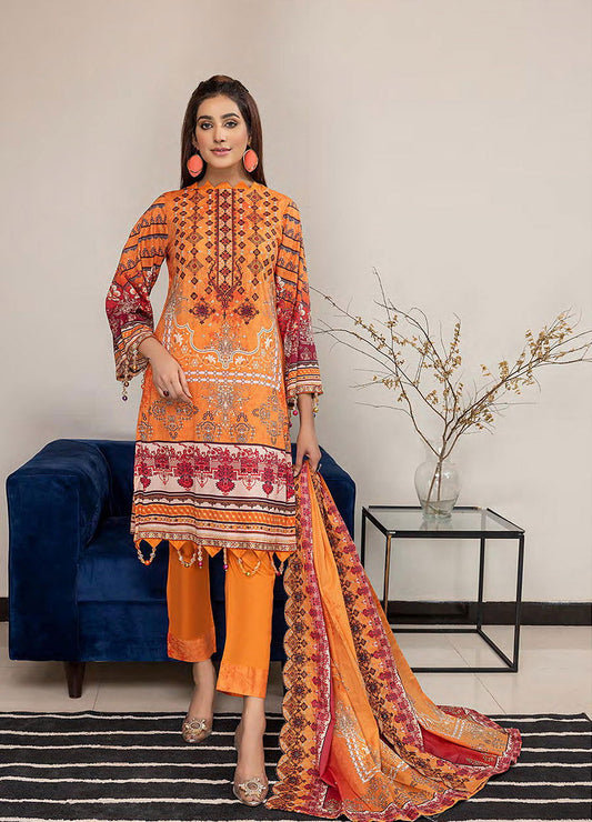 Gulab By Arham Textile 3pcs - Jotey