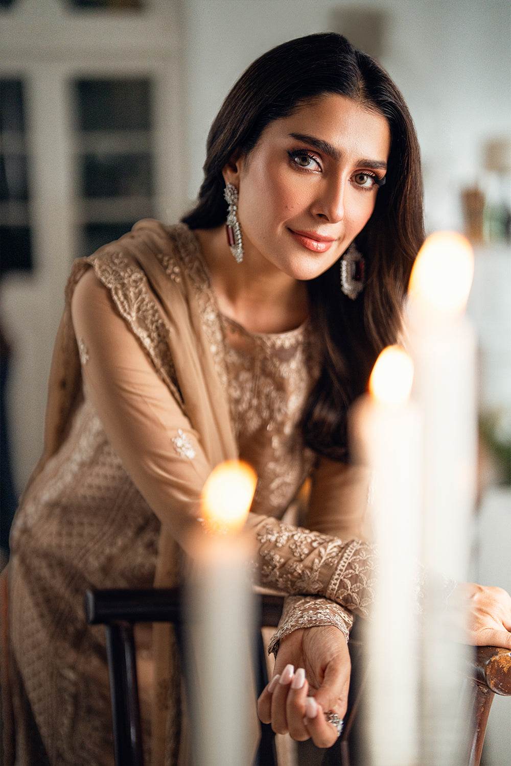 Azure Luxe'25 Embroidered Chiffon Unstitched 3pcs - Jotey