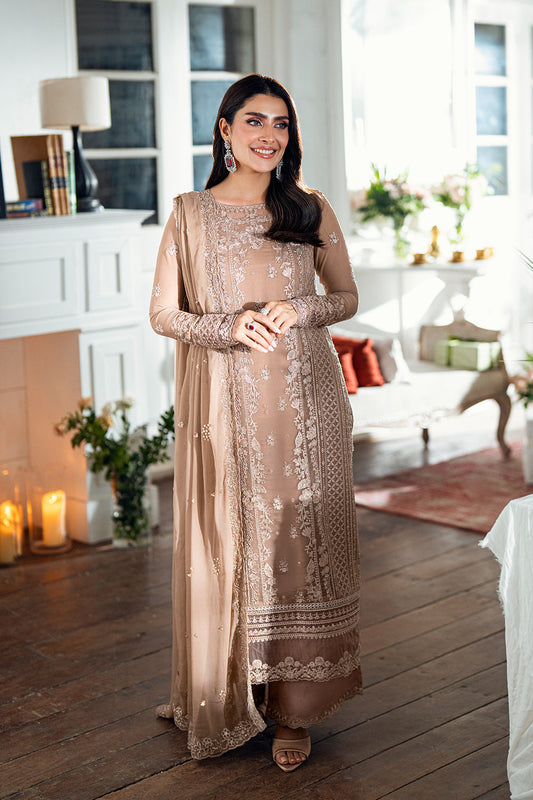 Azure Luxe'25 Embroidered Chiffon Unstitched 3pcs