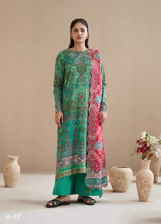 Hania By Binaas Premium Lawn Edition Vol 03 Unstitched 3Pcs