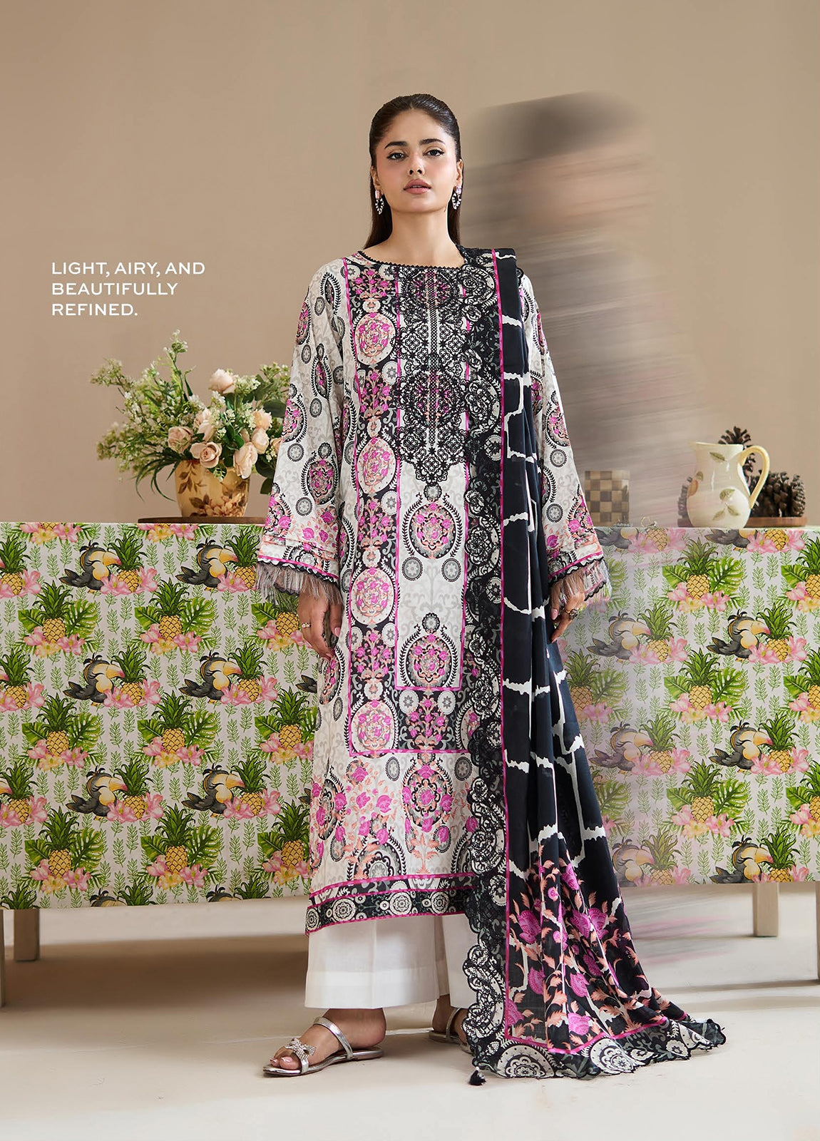 Hania By Binaas Premium Lawn Edition Vol 03 Unstitched 3Pcs