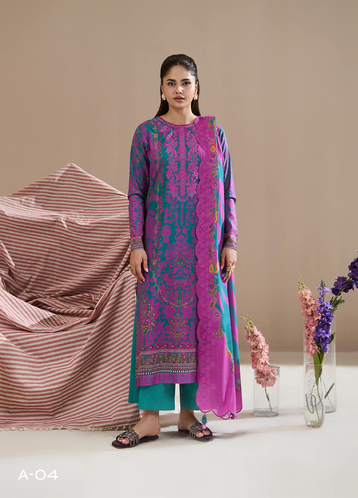 Hania By Binaas Premium Lawn Edition Vol 03 Unstitched 3Pcs